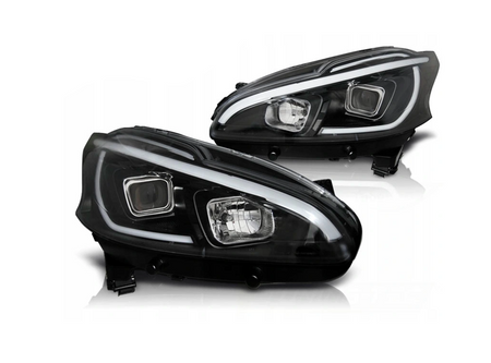Peugeot 208 12-15 Sorte Led Drl-forlygter