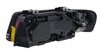 Forlygter A3 8L SORT RING
