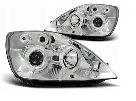Forlygter Ford Fiesta Mk6 02-05 Ringe Krom