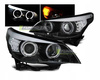 Forlygter BMW E60/E61 03-07 sort