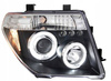 Forlygter Nissan Navara III CHROM RINGI