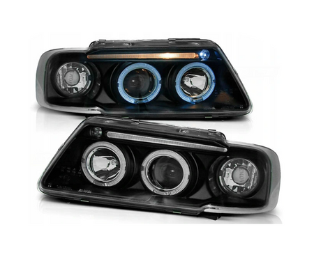 Forlygter Audi A3 96-00 Ringi sorte linser