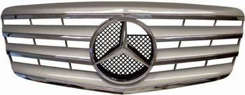 FRONTGRILL MERCEDES W211 06-09 KROM/SØLV