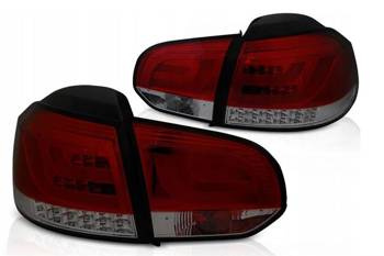 Vw Golf VI 6 08-12 rød smoke led bar lys