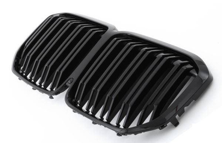 NYREGRILL BMW X7 G07 DOBBELT BLANK SORT X6M OPT