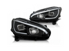 Peugeot 208 12-15 Sorte Led Drl-forlygter