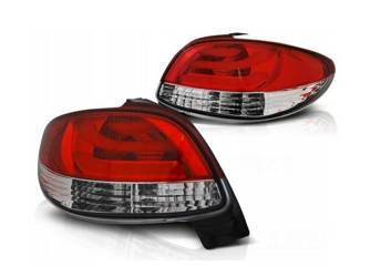 LED-lys Peugeot 206 98- Rød Hvid Led Bar