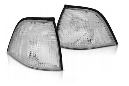 Hvide Depo-blinklys til Bmw E36 90-99 Coupé