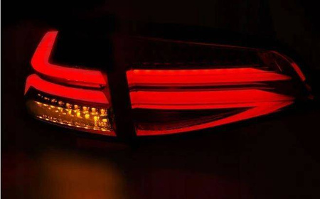 LED-lys Vw Golf VII 7 13- rød hvid led-bar