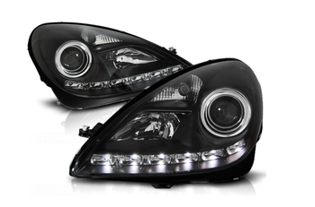 Lygter Mercedes R171 SLK 04-11 Dagslys Sort Led