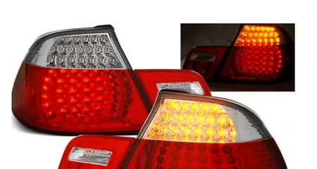 LED-LYGTER BMW 3 E46 CABRIOLET 99-03 RØD HVID LED