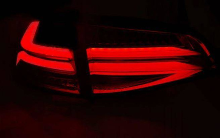 LED-lys Vw Golf VII 7 13- rød hvid led-bar