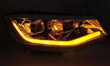 LED-forlygter krom DRL-lygter til VW Caddy 20-