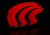 PEUGEOT 208 12-15 RØD SMOKE LED BAR LYS