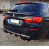 DIFFUSER BMW F10 F11 10-18 LOOK M5 CARBON BLACK