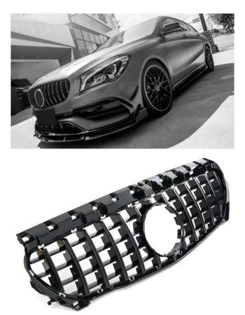 GRILL MERCEDES C117 CLA 13-19 SORT PANAMERICANA