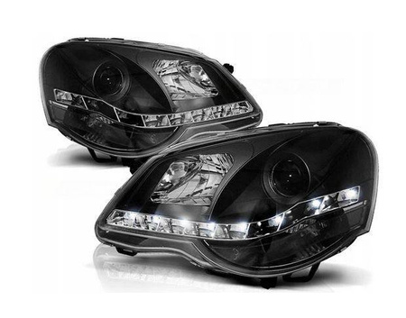 VW Polo 9N3 BLACK DAYLIGHT forlygter