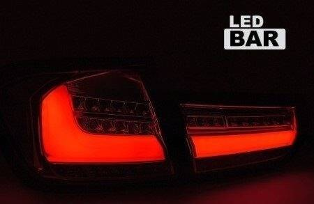 BMW F30 11-15 LED baglygter RØD LED BAR SEQ