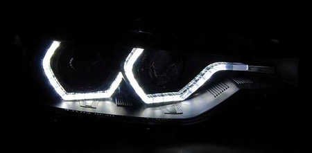 Lygter Bmw F30 F31 11-15 Led Sort Drl Xenon Afs