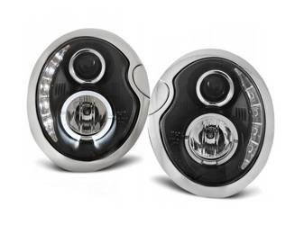 Mini Cooper forlygter 01-06 dagslys sort