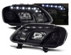 Lygter VW Touran 03-06 Caddy 04- dagslys sort