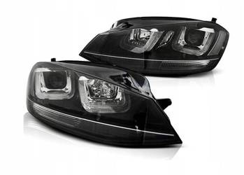 Forlygter Vw Golf VII 7 12-17 sort led drl