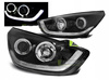 Hyundai Tucson IX35 10-13 led-rør sorte lamper