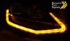 Black Tube Led Drl Dts-lamper til Vw T6 15-19