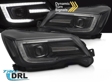 Sorte LED-forlygter til Subaru Forester IV 13-18