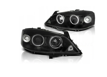 Forlygter Opel Astra G 97-04 Ring Ccfl Sort