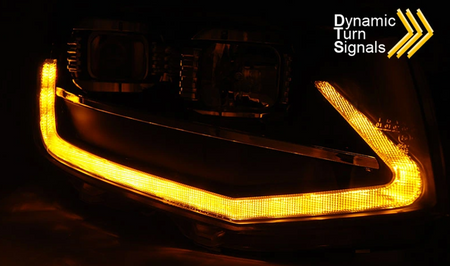 Black Tube Led Drl Dts-lamper til Vw T6 15-19