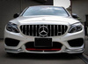GRILL MERCEDES W205 14- GTR PANAMERICAN CHROME 360