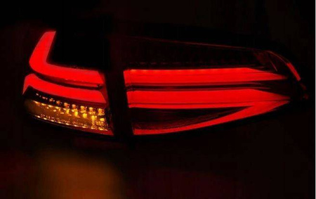 LED-lys Vw Golf VII 7 13- rød smoke led bar