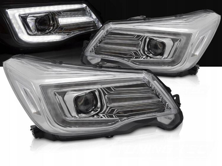 LED-forlygter i krom til Subaru Forester IV