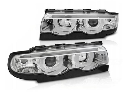 Forlygter Bmw E38 94-01 Ringi 3d Led Krom