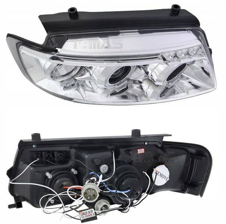 Forlygter VW Passat B5 3B CHROM RINGS +