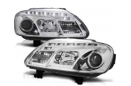 Lygter Vw Touran 03-06 caddy 04- dagslys krom
