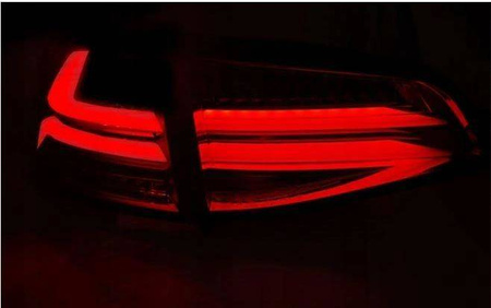 LED-lys Vw Golf VII 7 13- rød smoke led bar