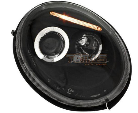 Forlygter forlygteringe sort VW New Beetle