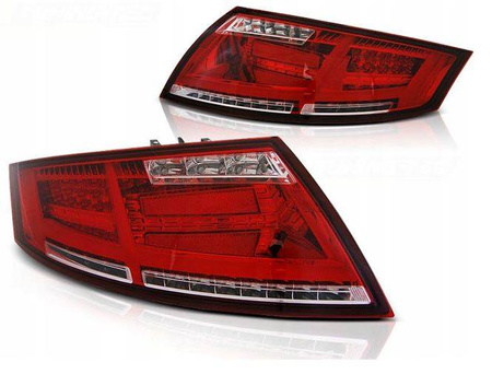 Audi tt 06-14 rød hvid led bar dts lamper