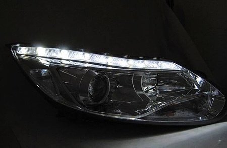 Forlygter nye FORD FOCUS MK3 11- 10.14 LED CHROME