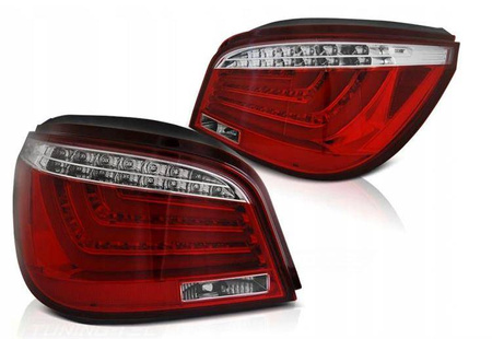 LED-lys Bmw E60 LCI 07-10 rød hvid led-bar