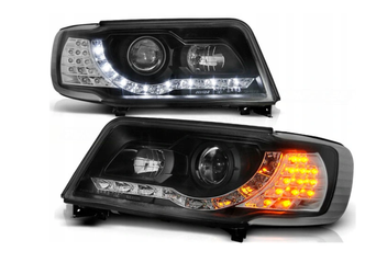 Forlygter Audi 100 C4 90-94 Dagslys Sort