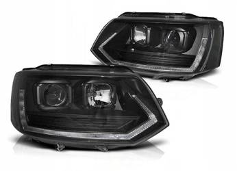 Vw T5 lamper 10-15 led rør sort t6 look drl lift