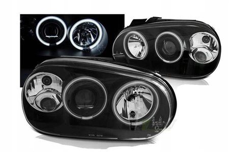 Lygter Vw Golf IV 4 97-03 ring ccfl halogen sort