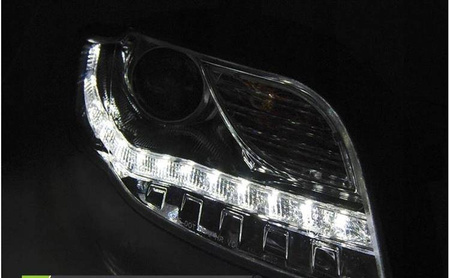 Forlygter Audi A4 B7 04-08 krom led