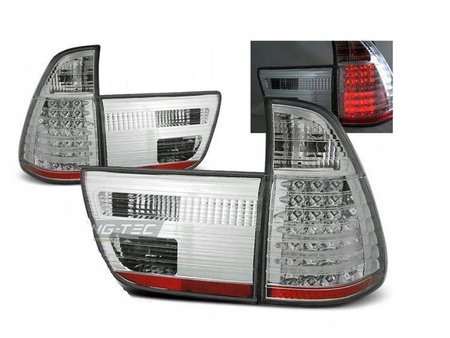 Bmw X5 E53 99-03 led-baglygter i krom