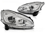 Peugeot 208 12-15 krom led drl forlygter