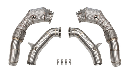 Downpipe BMW M850I/XI G14 G15 G16/M550i G30 / M650i / M750i G11 G12 med OPF N63 + Heat Shield