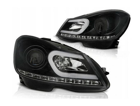 Forlygter Mercedes C W204 11-14 BLACK TUBE LI